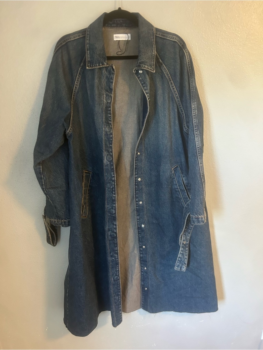 Zara denim oversized jacket